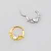 CZ HEART BAT WING SEPTUM CLICKER RING 316L SURGICAL STEEL
